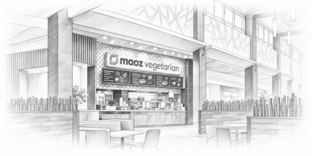 Maoz Vegetarian Food Court Sketch
